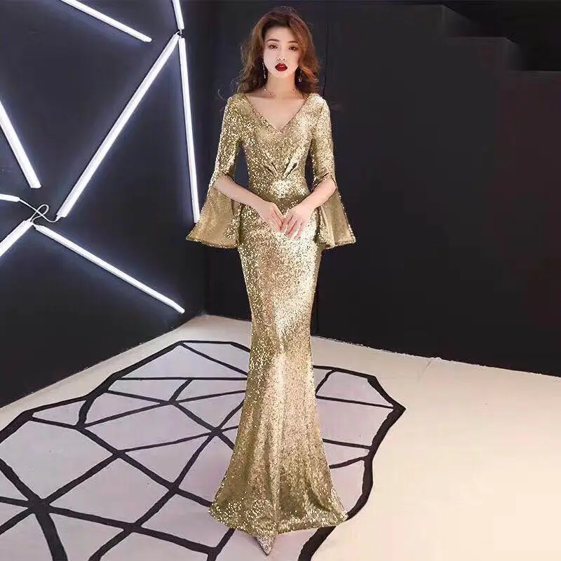 gold blue silver green Sequined Maxi Bandage dress 2018 Women V-Neck Cloak Sleeves Vestido Celebrity evening party bodycon dress
gold blue silver green Sequined Maxi Bandage dress 2018 Women V-Neck Cloak Sleeves Vestido Celebrity evening party bodycon dress