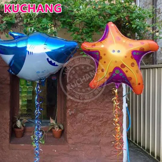 50pcs/lot Super Sea Yellow Starfish Foil Mylar Balloon Under The Sea Creature Girls Birthday Summer Mermaid Party Decor Supplies
50pcs/lot Super Sea Yellow Starfish Foil Mylar Balloon Under The Sea Creature Girls Birthday Summer Mermaid Party Decor Supplies