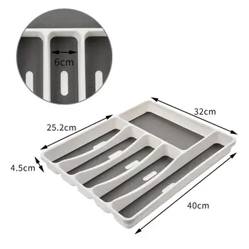 6 Compartments Drawer Cutlery Tray Plastic Cutlery Storage Box Cutters Spoons Chopsticks Set Storage Box Organizer Home Kitchen
6 Compartments Drawer Cutlery Tray Plastic Cutlery Storage Box Cutters Spoons Chopsticks Set Storage Box Organizer Home Kitchen