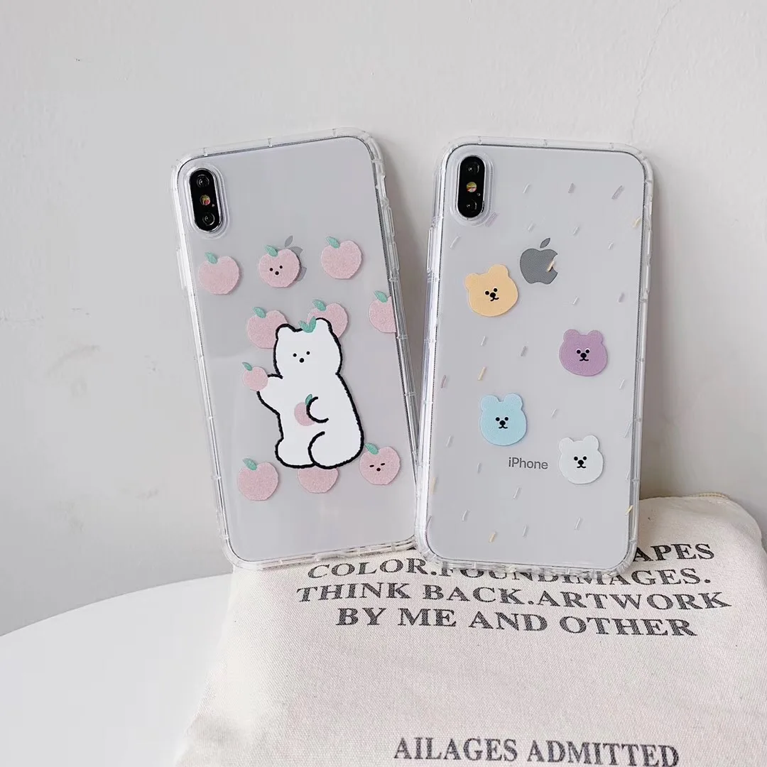 Cartoon INS Rainbow bear Fashion Transparent case for iphone 11 Pro X XS Max Xr 7 8 6s Plus Shockproof soft silicone back cover
Cartoon INS Rainbow bear Fashion Transparent case for iphone 11 Pro X XS Max Xr 7 8 6s Plus Shockproof soft silicone back cover