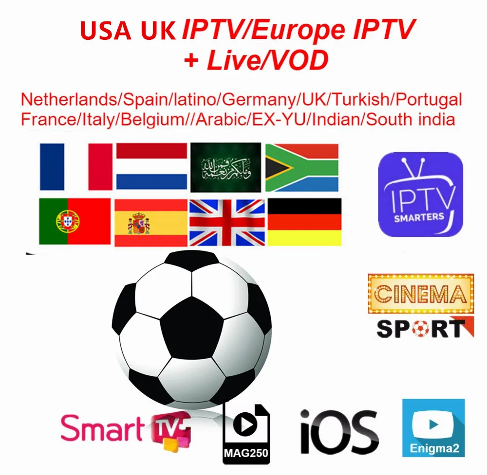 UK IPTV Europe Arabic French HD IPTV subscription Turkey Spain Sweden Norway Portugal Indian IPTV M3U Enigma2 Mag Box IP TV x96
UK IPTV Europe Arabic French HD IPTV subscription Turkey Spain Sweden Norway Portugal Indian IPTV M3U Enigma2 Mag Box IP TV x96
