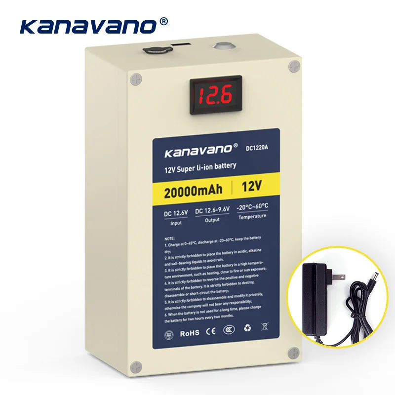 Best 12v 20ah lithium ion rechargeable battery with USB interface 18650 lithium batteries pack and DC 12.6v 2A charger
Best 12v 20ah lithium ion rechargeable battery with USB interface 18650 lithium batteries pack and DC 12.6v 2A charger