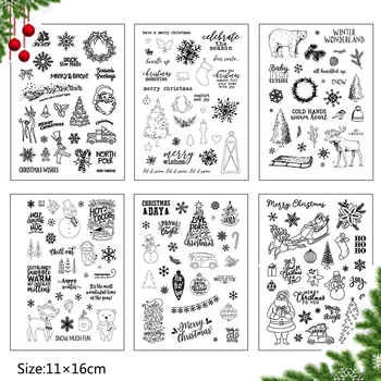Christmas Snowman/Santa Claus Transparent Clear Stamp for DIY Scrapbooking/photo Album Decorative Clear Stamp Sheets 11*16cm
Christmas Snowman/Santa Claus Transparent Clear Stamp for DIY Scrapbooking/photo Album Decorative Clear Stamp Sheets 11*16cm