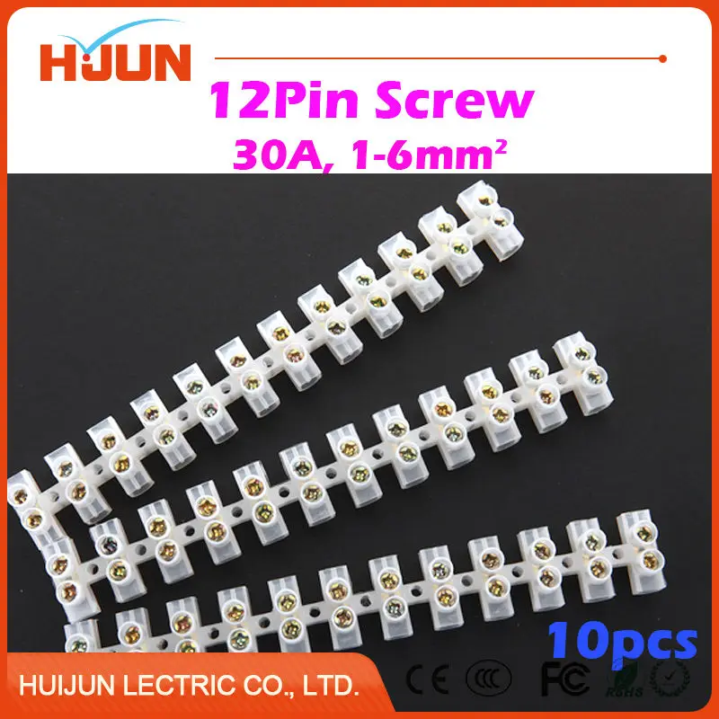 10pcs/lot 12 Pin Screw 30A Push Quick Cable Connector Universal Reuseable Clamp Wire Terminal Wiring 1500W 250V 1-6 Square
10pcs/lot 12 Pin Screw 30A Push Quick Cable Connector Universal Reuseable Clamp Wire Terminal Wiring 1500W 250V 1-6 Square