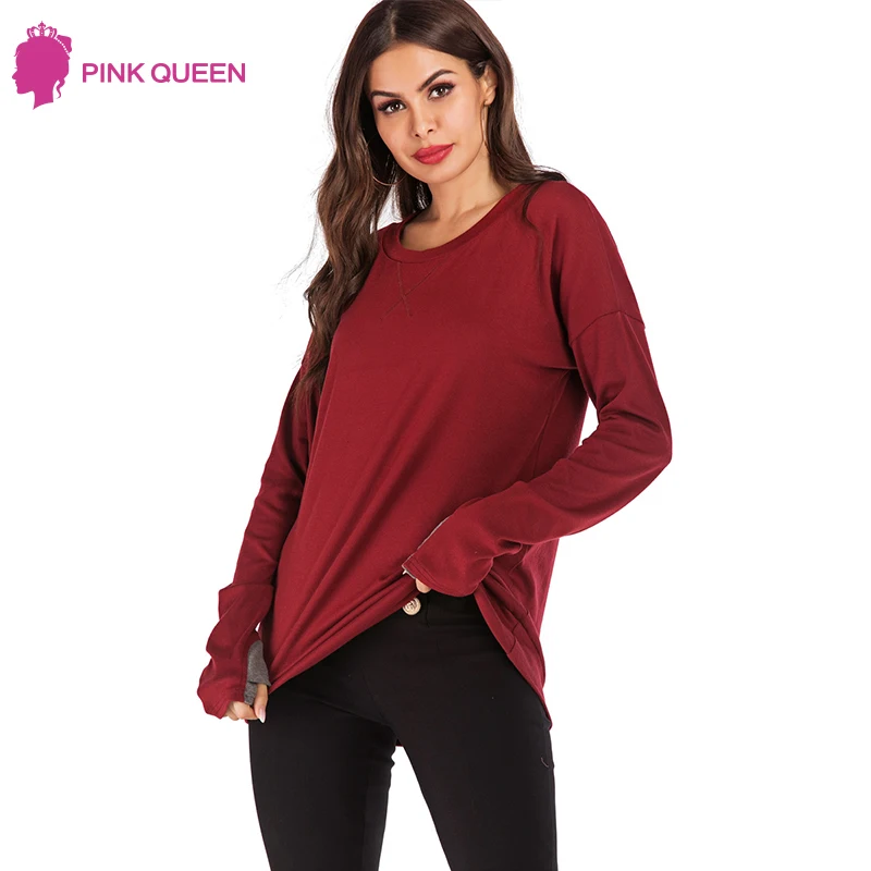 2019 Autumn Sweatershirt Long Sleeve With Thumb Holes No Hooded Women Solid O Neck Causal Pullover Tops Winter Sudadera Mujer
2019 Autumn Sweatershirt Long Sleeve With Thumb Holes No Hooded Women Solid O Neck Causal Pullover Tops Winter Sudadera Mujer