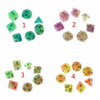 7 Pcs/set Acrylic Dice Luminous Black Points Digital Dice D4 D6 D8 D10 D12 D20 KTV Bar Nightclub Entertainment Tools Adult Toys
7 Pcs/set Acrylic Dice Luminous Black Points Digital Dice D4 D6 D8 D10 D12 D20 KTV Bar Nightclub Entertainment Tools Adult Toys