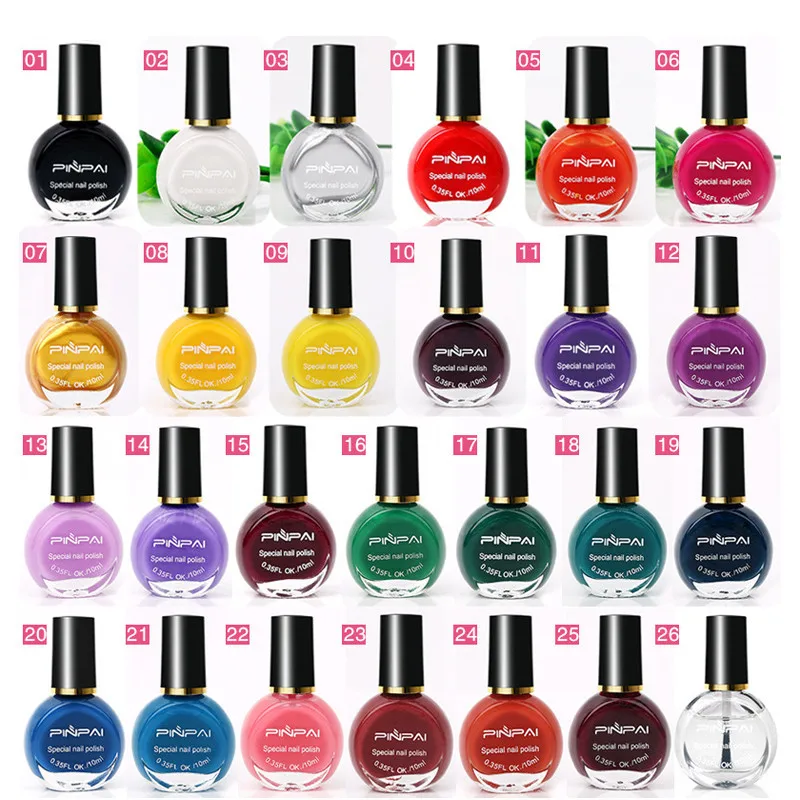 26 Colors Nail Printing Stamping Polish For Paint Nail Stamping Polish Fluorescent Nail Art Varnish Manicure Lacquer 10ml
26 Colors Nail Printing Stamping Polish For Paint Nail Stamping Polish Fluorescent Nail Art Varnish Manicure Lacquer 10ml