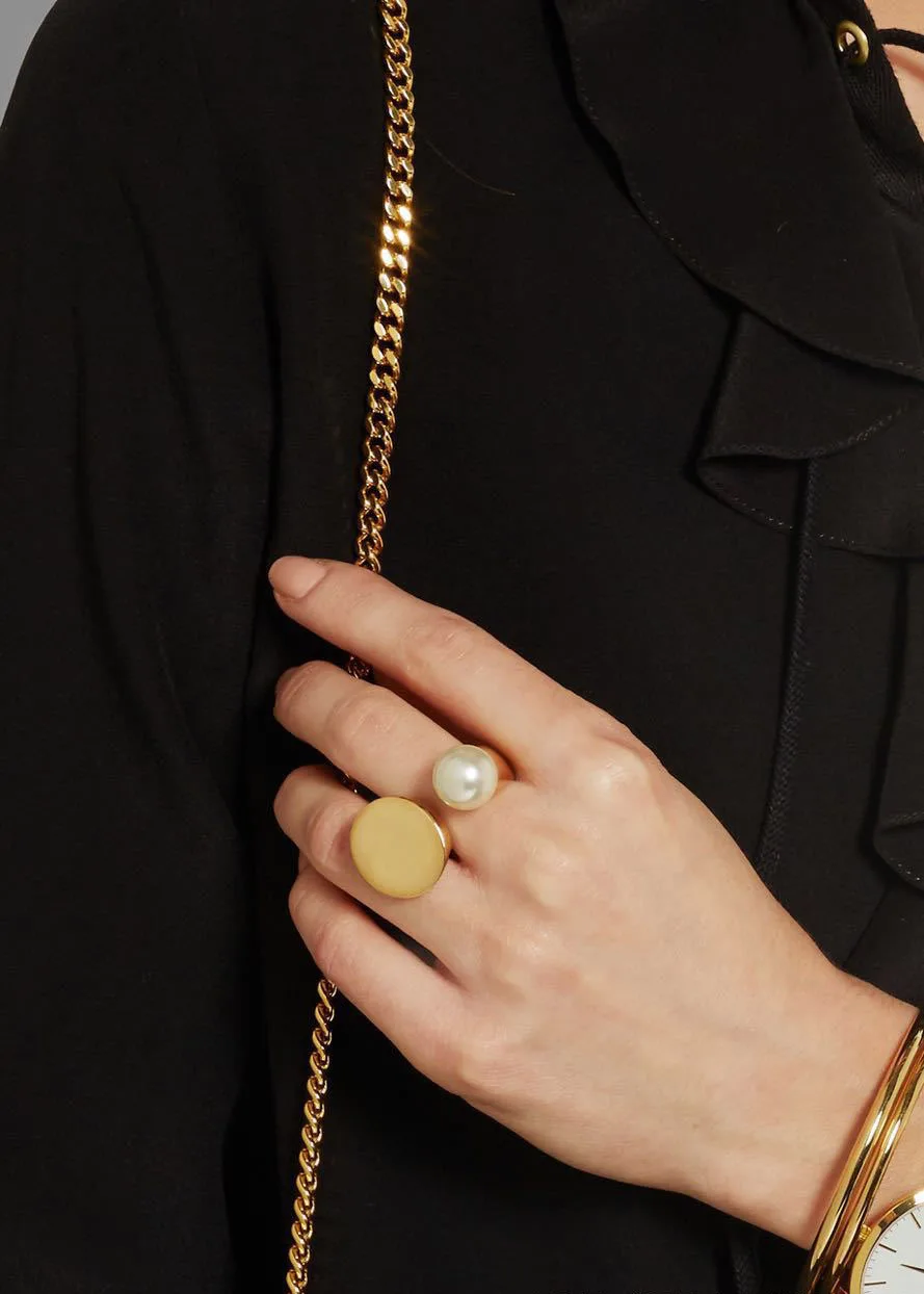 2019 Euro-American Gold-plated Pearl Inlay Open Design Adjustable Ring ague anillos mujer anel aneis anelli ring bisuteria
2019 Euro-American Gold-plated Pearl Inlay Open Design Adjustable Ring ague anillos mujer anel aneis anelli ring bisuteria
