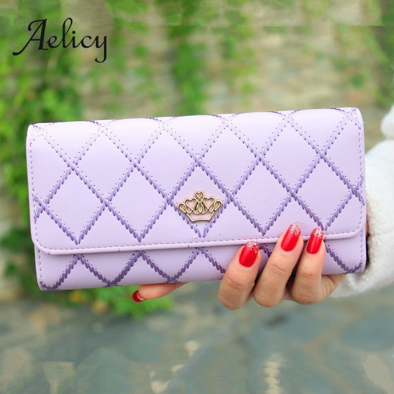 Aelicy Lingge Crown PU Long Wallet Ladies Card Holders Money Bag Women Hasp Change Purse Coin Purse Phone Pocket Clutch Bag
Aelicy Lingge Crown PU Long Wallet Ladies Card Holders Money Bag Women Hasp Change Purse Coin Purse Phone Pocket Clutch Bag