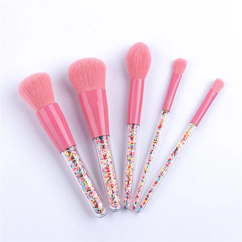 5Pcs Artificial Fiber Makeup Brush Set Candy Transparent Handle EyeShadow Foundation Powder Cosmetic Beauty Tool Blending Brush
5Pcs Artificial Fiber Makeup Brush Set Candy Transparent Handle EyeShadow Foundation Powder Cosmetic Beauty Tool Blending Brush