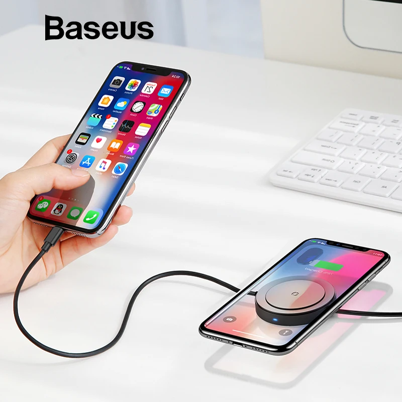 Baseus USB Cable With Wireless Charging Function for iPhone X XS Max XR 8 Fast Charging Wireless Charger For Samsung S9 8 Note10
Baseus USB Cable With Wireless Charging Function for iPhone X XS Max XR 8 Fast Charging Wireless Charger For Samsung S9 8 Note10