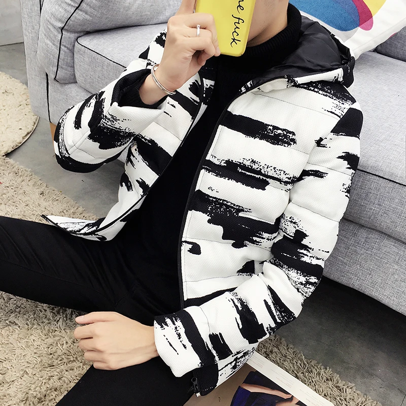 2019 Autumn Winter Short Parka Men Casual Slim Fit Print Thicken Hood Winter Jackets Mens Coat Size M-3XL
2019 Autumn Winter Short Parka Men Casual Slim Fit Print Thicken Hood Winter Jackets Mens Coat Size M-3XL
