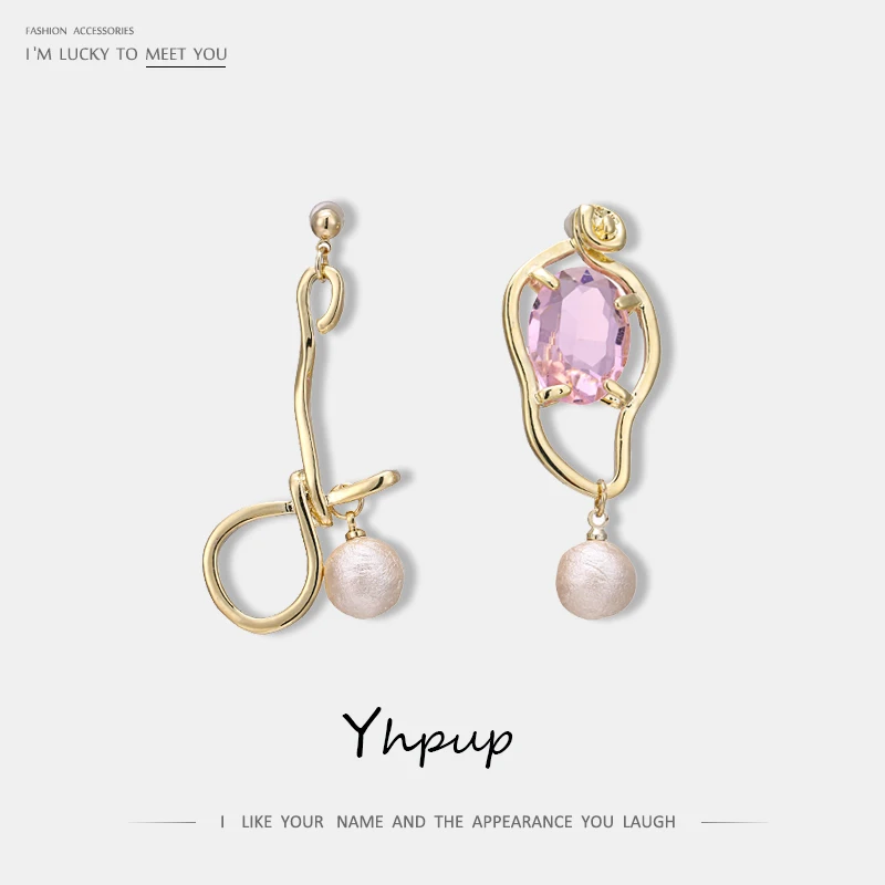 Yhpup Trendy Irregular Copper Geometric Dangle Earrings Glass Crystal Beauty Korean Pearls Brincos Female Dress Party Jewelry
Yhpup Trendy Irregular Copper Geometric Dangle Earrings Glass Crystal Beauty Korean Pearls Brincos Female Dress Party Jewelry