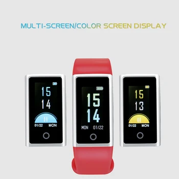 Colorful screen smart band heart rate monitor blood pressure blood oxygen tracker sports wristband sleep tracker smart bracelet
Colorful screen smart band heart rate monitor blood pressure blood oxygen tracker sports wristband sleep tracker smart bracelet