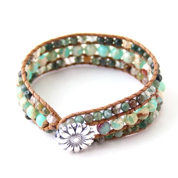 Drop Ship Fashion Beautiful Energy Cuff Bracelets Handmade Natural Stone Beaded Wrap Bracelets & Bangles
Drop Ship Fashion Beautiful Energy Cuff Bracelets Handmade Natural Stone Beaded Wrap Bracelets & Bangles