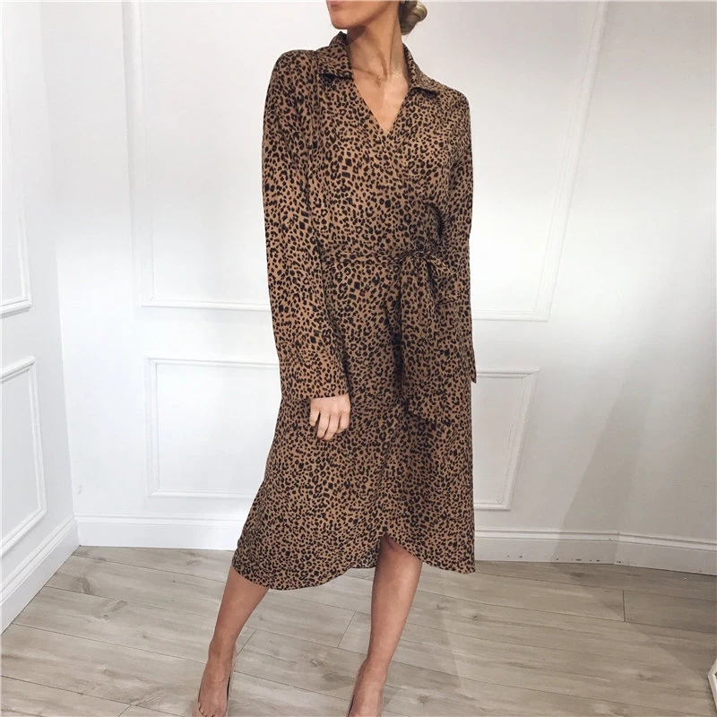 Vintage Leopard Wrap Dress Autumn Summer Long Sleeve Fashion Dresses Casual Midi Elegant Chic Sexy V-Neck Party Dress Robe Femme
Vintage Leopard Wrap Dress Autumn Summer Long Sleeve Fashion Dresses Casual Midi Elegant Chic Sexy V-Neck Party Dress Robe Femme