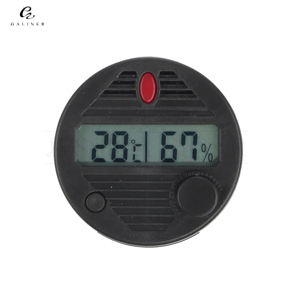 GALINER Electronic Cigar Hygrometer Plactic Round Digital Cigar Thermometer Hygrometer Mini Humidity Tester For Humidor
GALINER Electronic Cigar Hygrometer Plactic Round Digital Cigar Thermometer Hygrometer Mini Humidity Tester For Humidor