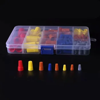 102pcs Wire Connector Twist Electrical Nut Spring Cap Assortment Set P1~P6 Wire Twist Connector
102pcs Wire Connector Twist Electrical Nut Spring Cap Assortment Set P1~P6 Wire Twist Connector