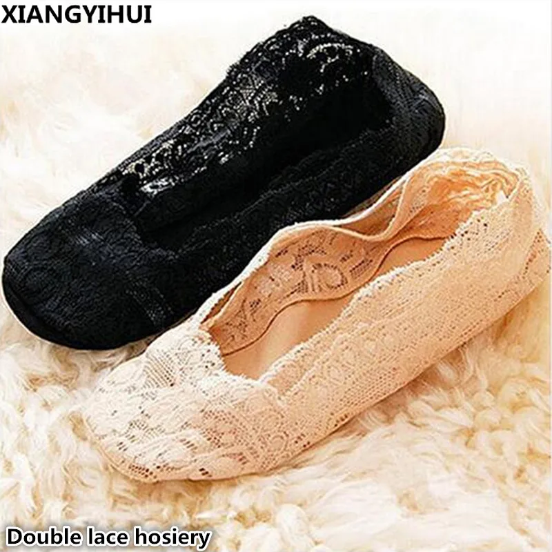 Two pairs of Summer Women Lace Socks Antiskid Invisible Liner Low Cut Socks Breathable Fashion Meias Calcetines Mujer popsocket
Two pairs of Summer Women Lace Socks Antiskid Invisible Liner Low Cut Socks Breathable Fashion Meias Calcetines Mujer popsocket