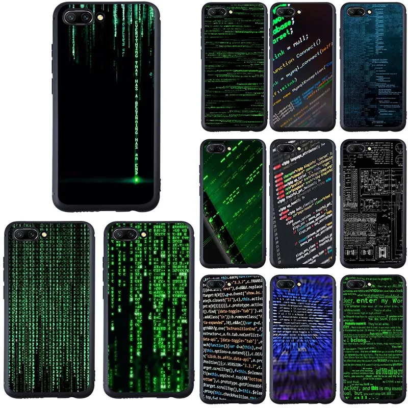 Fashion Matrix Code Phone Case Soft TPU Cover for Huawei P8 P10 P20 P30 Mate 10 20 Pro Honor 6A 7A 7X 8A 8X 8C 9 10 Lite Bags
Fashion Matrix Code Phone Case Soft TPU Cover for Huawei P8 P10 P20 P30 Mate 10 20 Pro Honor 6A 7A 7X 8A 8X 8C 9 10 Lite Bags