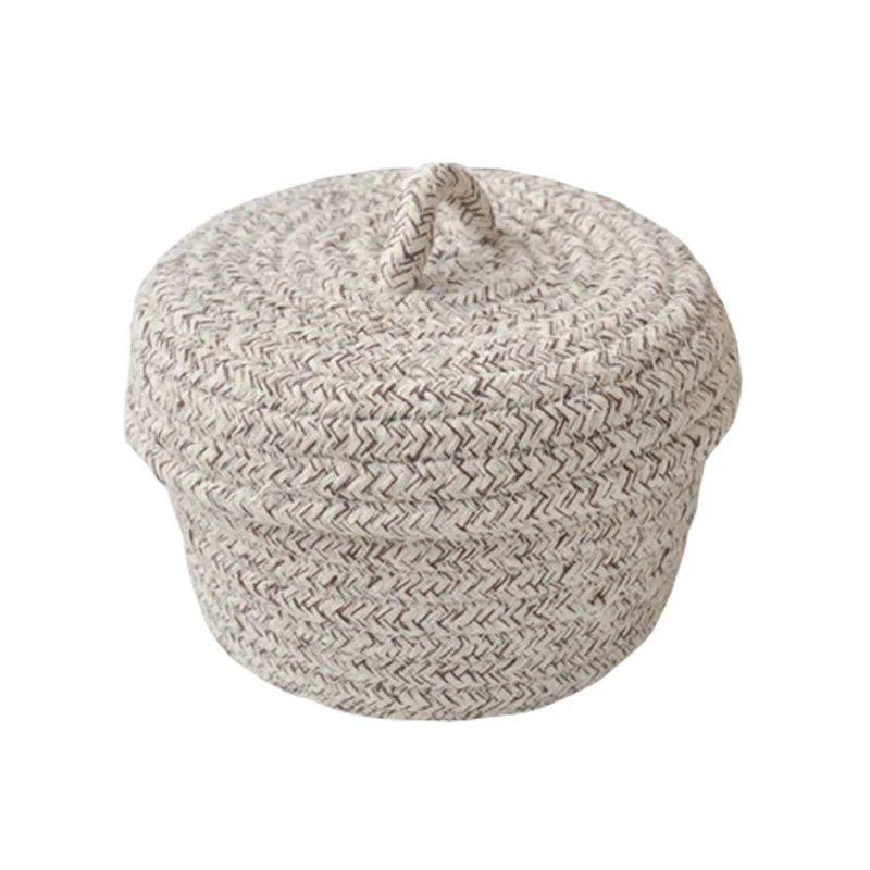 Cotton Woven with Lid Sort Out Basket Environmental protection can be Wash for Storing Sewing Cosmetic Snacks and Daily Sundries
Cotton Woven with Lid Sort Out Basket Environmental protection can be Wash for Storing Sewing Cosmetic Snacks and Daily Sundries