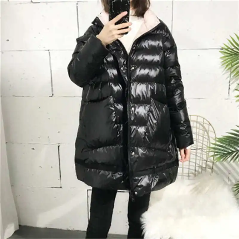 2019 Winter Jacket Women 90% White Duck Down Jacket Female Thick Warm Women Winter Jacket Long Down Coat Breasted Loose Parkas
2019 Winter Jacket Women 90% White Duck Down Jacket Female Thick Warm Women Winter Jacket Long Down Coat Breasted Loose Parkas