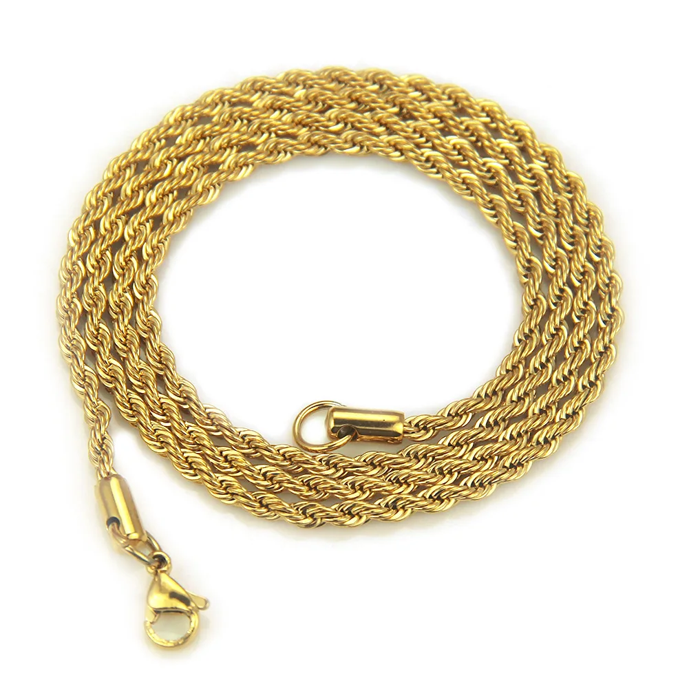 3mm Hip Hop Cuban Necklace Chain Stainless Steel Gold Silver Long Necklace Link Fashion Jewelry Accessories
3mm Hip Hop Cuban Necklace Chain Stainless Steel Gold Silver Long Necklace Link Fashion Jewelry Accessories
