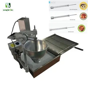 Commercial Use Electric 3-Mold 9L Donut Ball Machine Doughnut donut Maker flower donut making machine with 25L fryer for bakery
Commercial Use Electric 3-Mold 9L Donut Ball Machine Doughnut donut Maker flower donut making machine with 25L fryer for bakery