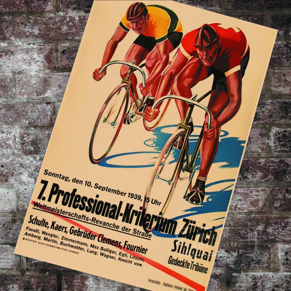 Cycle Sports Cycling Racing Professional-Kriterium классические холщовые картины винтажные настенные