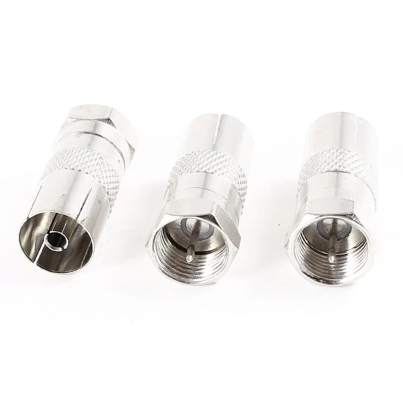 10 Pcs F Type Male to 9.5mm TV PAL Female RF Antenna CATV FM Coaxial Adapter JLRJ88
10 Pcs F Type Male to 9.5mm TV PAL Female RF Antenna CATV FM Coaxial Adapter JLRJ88