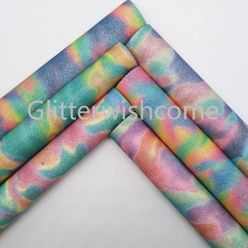 Glitterwishcome 21X29CM A4 Size Vinyl For Bows Printed Rainbow Glitter Leather Fabirc Faux Leather Sheets for Bows, GM286A
Glitterwishcome 21X29CM A4 Size Vinyl For Bows Printed Rainbow Glitter Leather Fabirc Faux Leather Sheets for Bows, GM286A
