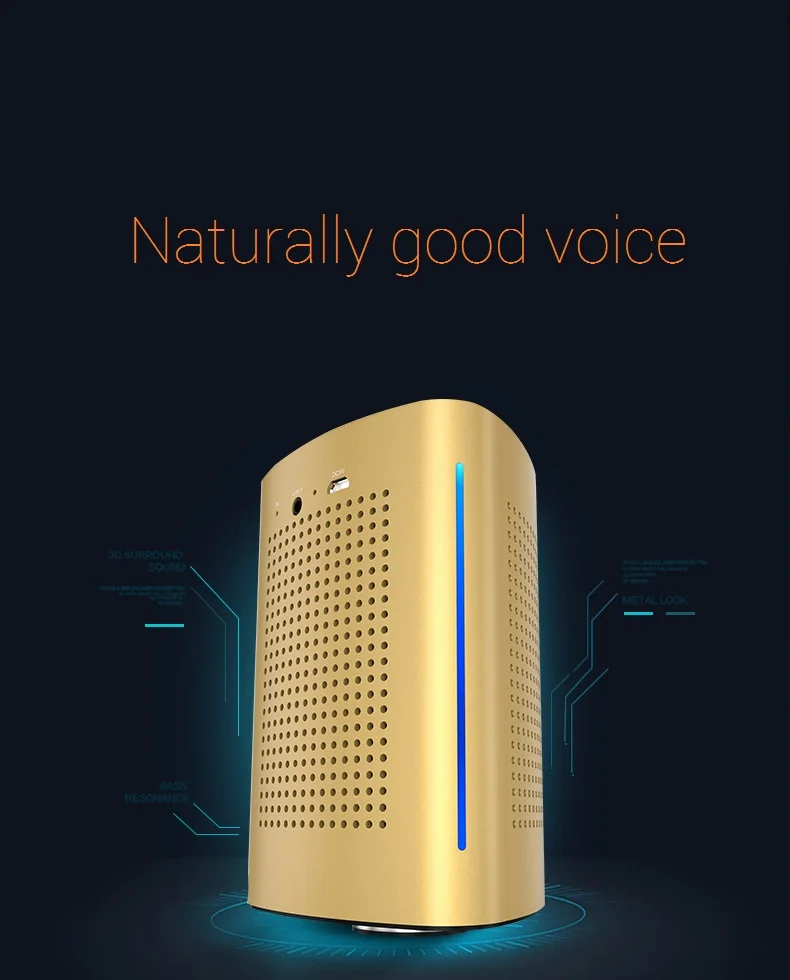 New ADIN V8 Vibration Speaker 36W Bluetooth Speakers Wireless Subwoofer NFC Stereo 3D Surround Touch Computer Phone Speaker (1)