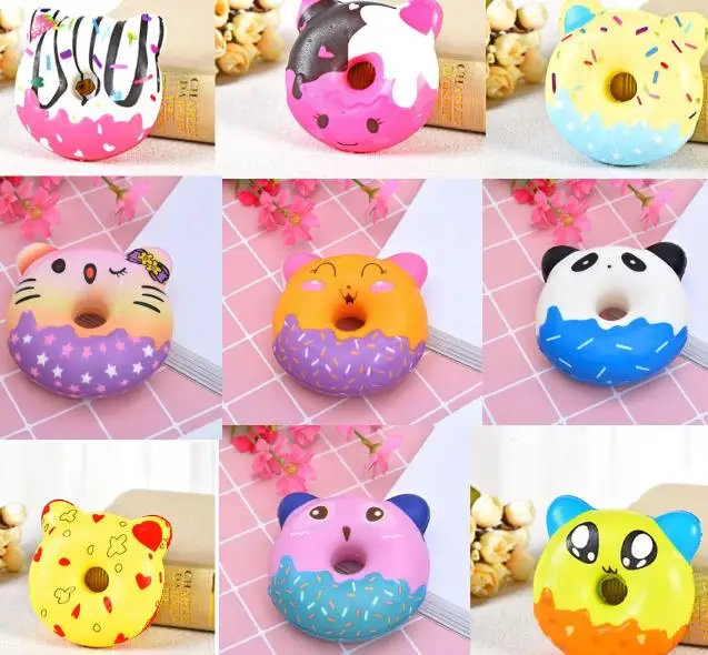 20pcs squeeze 10cm jumbo cat donut rare squishy Soft PU toy slow rising squishy food kids gift wholesale free shipping
20pcs squeeze 10cm jumbo cat donut rare squishy Soft PU toy slow rising squishy food kids gift wholesale free shipping