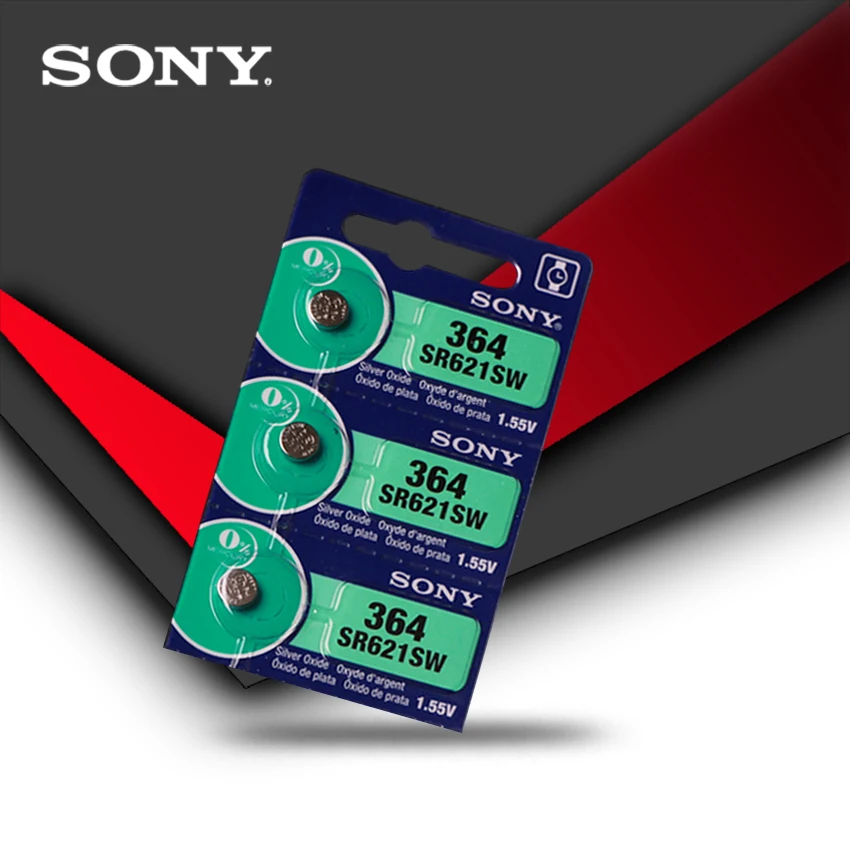 3pc New Sony 100% Original 364 SR621SW V364 SR60 SR621 AG1 Watch Battery Button Coin Cell MADE IN JAPAN
3pc New Sony 100% Original 364 SR621SW V364 SR60 SR621 AG1 Watch Battery Button Coin Cell MADE IN JAPAN