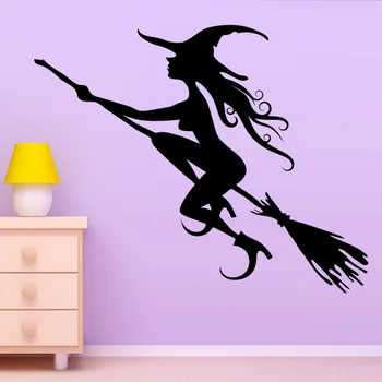 Halloween Girls Room Flying Witch Wall Sticker Vinyl Self Adhesive Black Home Decor Removable Wallpaper
Halloween Girls Room Flying Witch Wall Sticker Vinyl Self Adhesive Black Home Decor Removable Wallpaper