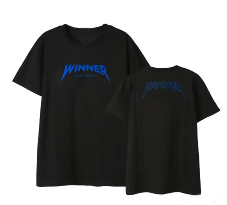 Kpop winner new album ah yeah same logo printing o neck black t shirt for summer unisex fashion short sleeve t-shirt
Kpop winner new album ah yeah same logo printing o neck black t shirt for summer unisex fashion short sleeve t-shirt