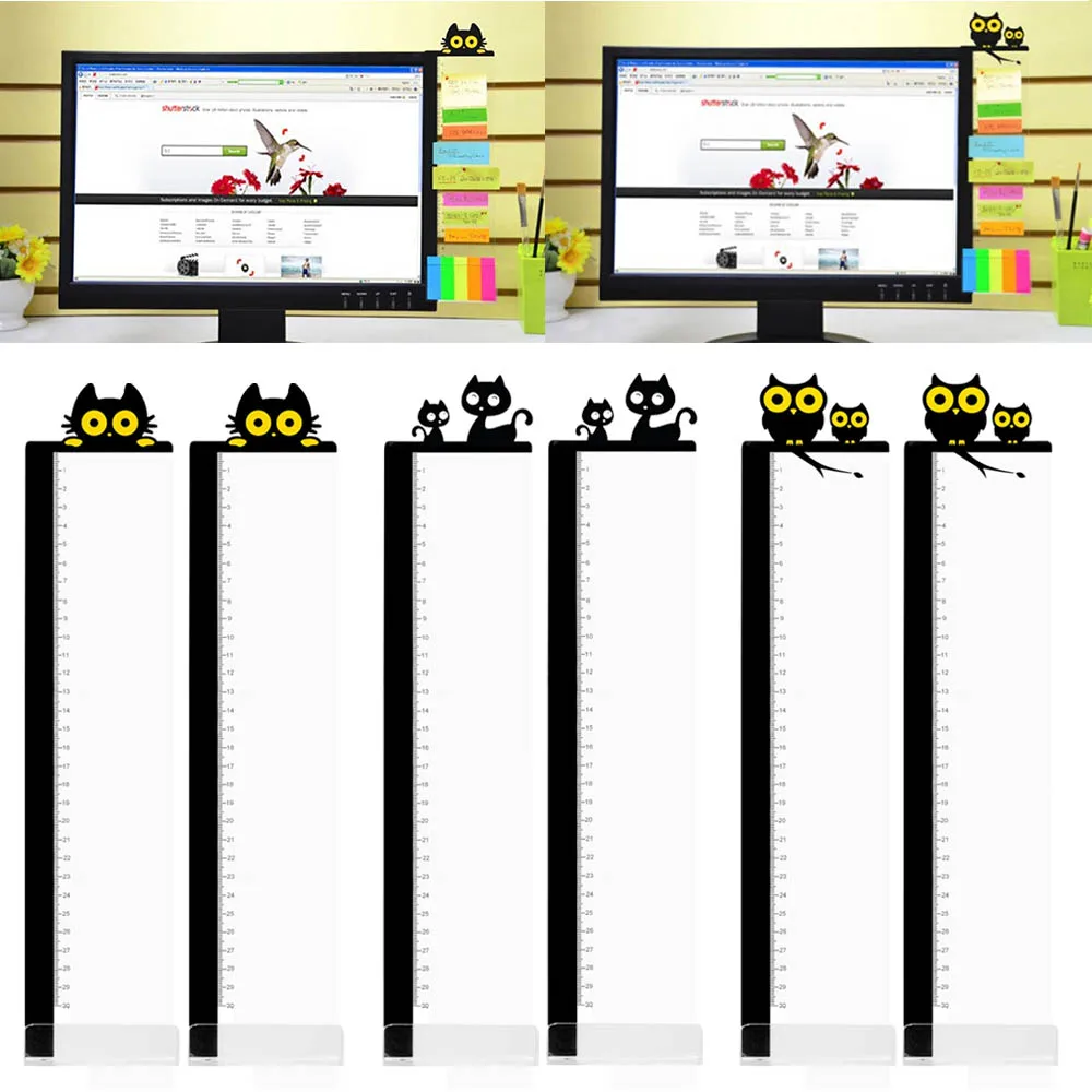 1 Pairs Cute Cartoon Acrylic Message Memo Notes Tabs Board with Ruler for Computer PC Laptop Television Monitor Screens
1 Pairs Cute Cartoon Acrylic Message Memo Notes Tabs Board with Ruler for Computer PC Laptop Television Monitor Screens