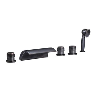 MTTUZK Brass Oil Rubbed Bronze Bathroom Faucet Bathtub Waterfall Bath Tub Mixer with Hand Shower 3 handle 5 hole 5pcs/set
MTTUZK Brass Oil Rubbed Bronze Bathroom Faucet Bathtub Waterfall Bath Tub Mixer with Hand Shower 3 handle 5 hole 5pcs/set