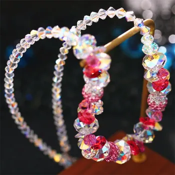 Luxury Sweet Pink Crystal Handmade Beaded Necklaces For Brides Fashion Clavicular Chain Wedding Party Jewelry Gifts For Women
Luxury Sweet Pink Crystal Handmade Beaded Necklaces For Brides Fashion Clavicular Chain Wedding Party Jewelry Gifts For Women