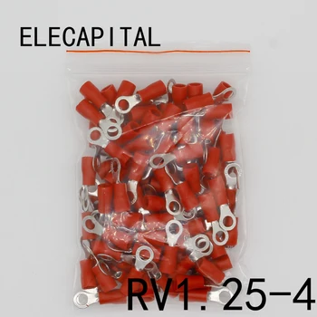 RV1.25-4 Red Ring Insulated Wire Connector Electrical Crimp Terminal RV1.25-4 Cable Wire Connector 100PCS RV1-4 RV
RV1.25-4 Red Ring Insulated Wire Connector Electrical Crimp Terminal RV1.25-4 Cable Wire Connector 100PCS RV1-4 RV