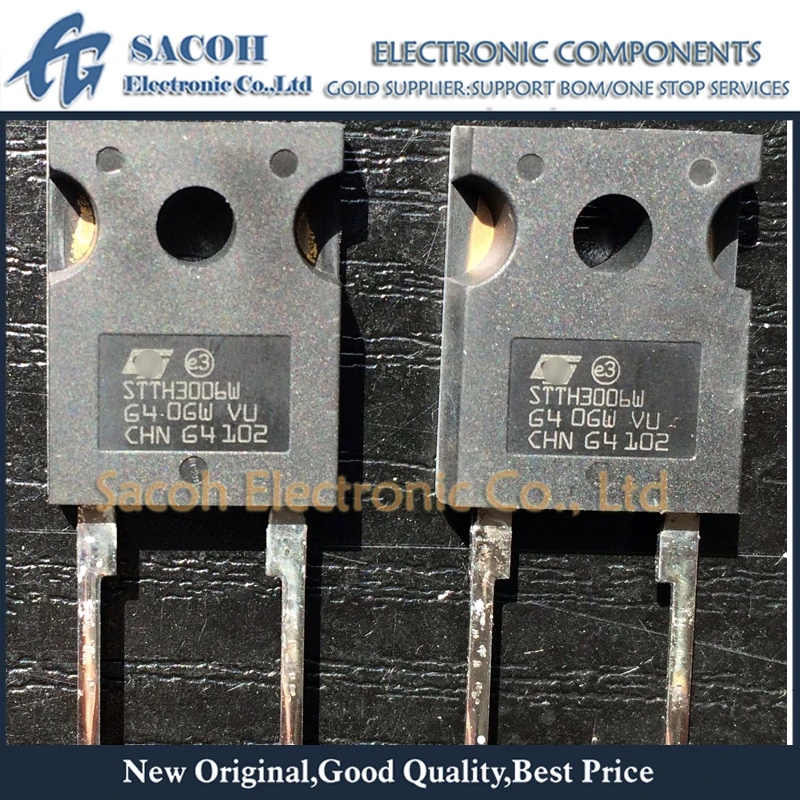 Free Shipping 10Pcs STTH3006W STTH3002W TO-247 30A 600V/200V Ultrafast high voltage rectifier
Free Shipping 10Pcs STTH3006W STTH3002W TO-247 30A 600V/200V Ultrafast high voltage rectifier