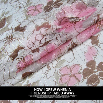 LEO&LIN Elegant flowers silver silk Shun Yu wrinkle georgette Baotou summer dress fabric (1 meter)
LEO&LIN Elegant flowers silver silk Shun Yu wrinkle georgette Baotou summer dress fabric (1 meter)