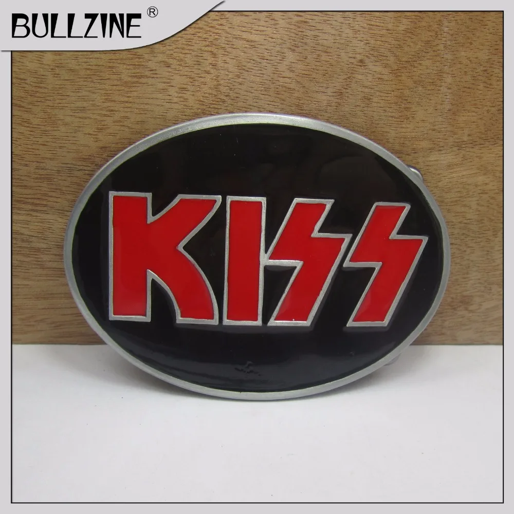 The Bullzine KISS belt buckle with pewter finish FP-03153 suitable for 4cm width snap on belt
The Bullzine KISS belt buckle with pewter finish FP-03153 suitable for 4cm width snap on belt