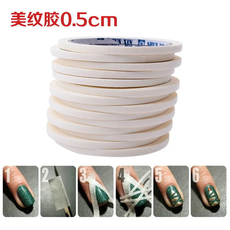 Cross-border for nail tape crepe tape The pattern nail polish tool width 0.5 cm long
Cross-border for nail tape crepe tape The pattern nail polish tool width 0.5 cm long