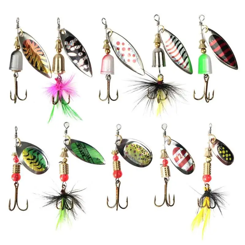 Fishing Lures Wobbers Hand Spinner Shone Sequin Spoon Baits CrankBait For Fly Fishing Tackle With Feather Hooks Pesca
Fishing Lures Wobbers Hand Spinner Shone Sequin Spoon Baits CrankBait For Fly Fishing Tackle With Feather Hooks Pesca