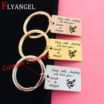 Custom 2 names Jewelry Engraved Stay safe,Love you daddy Keychain Jewelry Stainless Keyring For Coal Miner Dad Father's Day Gift
Custom 2 names Jewelry Engraved Stay safe,Love you daddy Keychain Jewelry Stainless Keyring For Coal Miner Dad Father's Day Gift