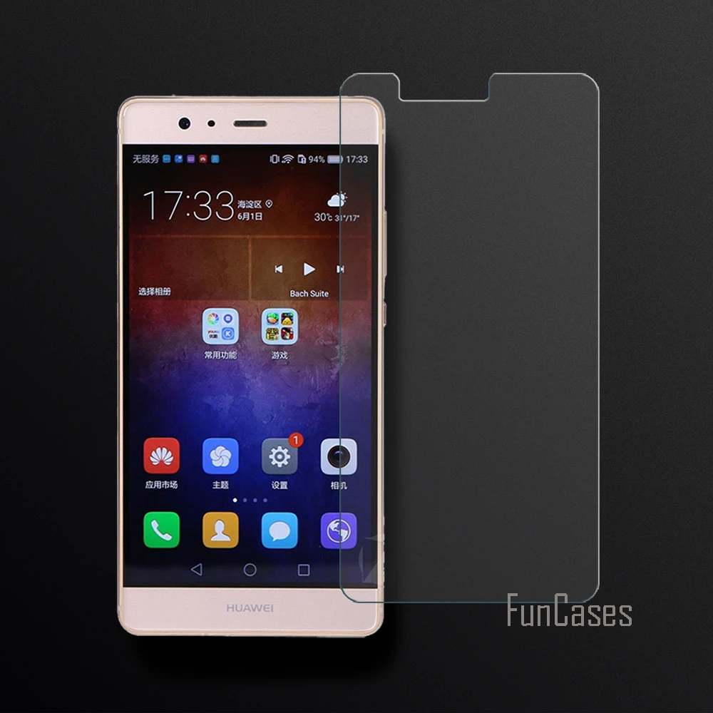 Screen Protector For Huawei P9 Plus Tempered Glass Full Cover 2.5D Curved Edge Protective Film Coverage | Мобильные телефоны и