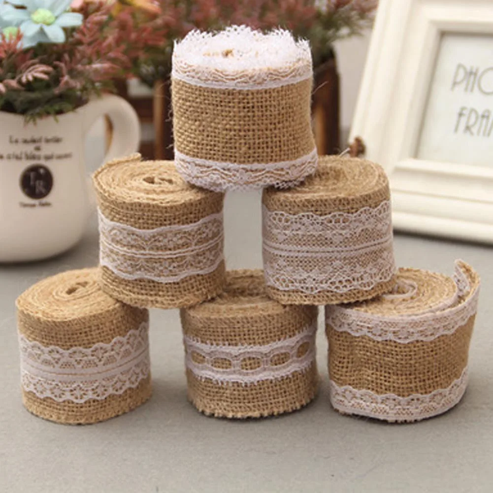 Diy Roll Linen Lace Handmade Natural Vintage Jute Hessian Burlap Ribbon Wedding Party Decoration Supply Custom length
Diy Roll Linen Lace Handmade Natural Vintage Jute Hessian Burlap Ribbon Wedding Party Decoration Supply Custom length