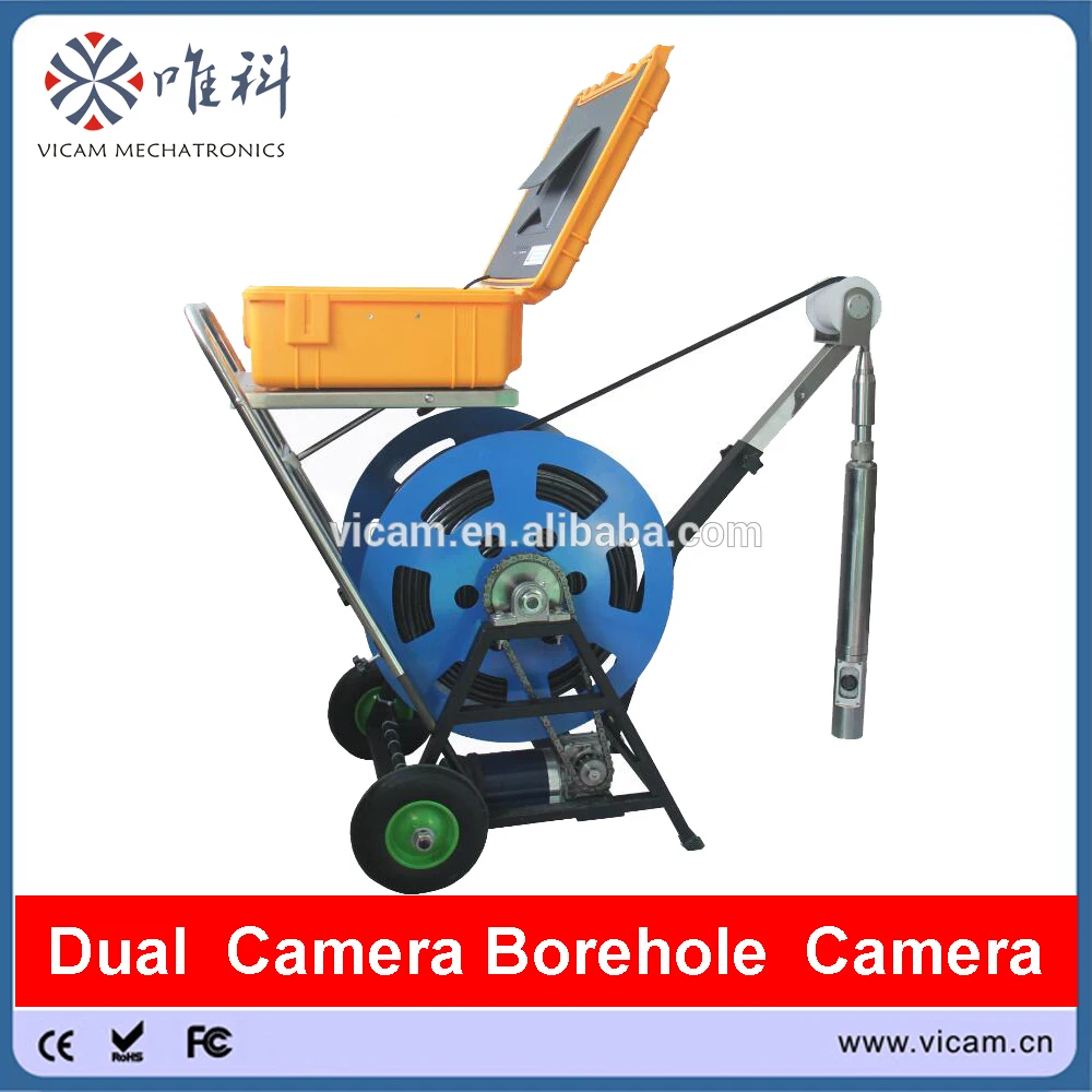 Vicam 360 degree 200m 300m 400m 500m cable Deep Water Well Borehole Inspection Camera with electric winch V10-BCS
Vicam 360 degree 200m 300m 400m 500m cable Deep Water Well Borehole Inspection Camera with electric winch V10-BCS