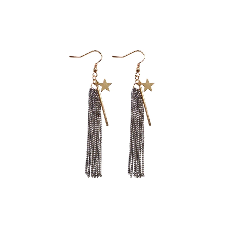 Exaggerated metal tassel earrings new fashion than Randy luxury long pendant earrings lady accessories girl gift
Exaggerated metal tassel earrings new fashion than Randy luxury long pendant earrings lady accessories girl gift